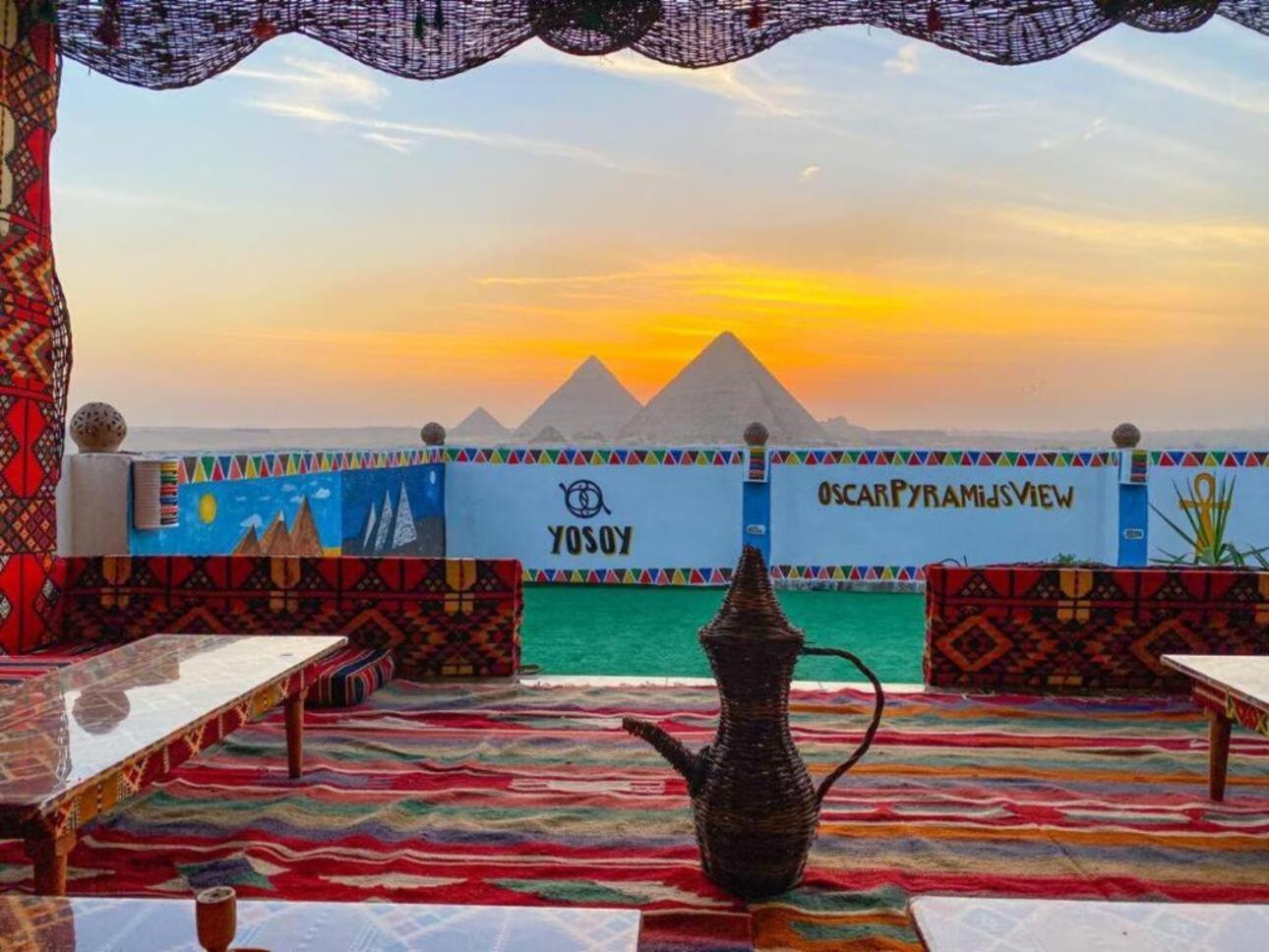 Oscar Pyramids View Otel Nazlet el-Sîsi Dış mekan fotoğraf