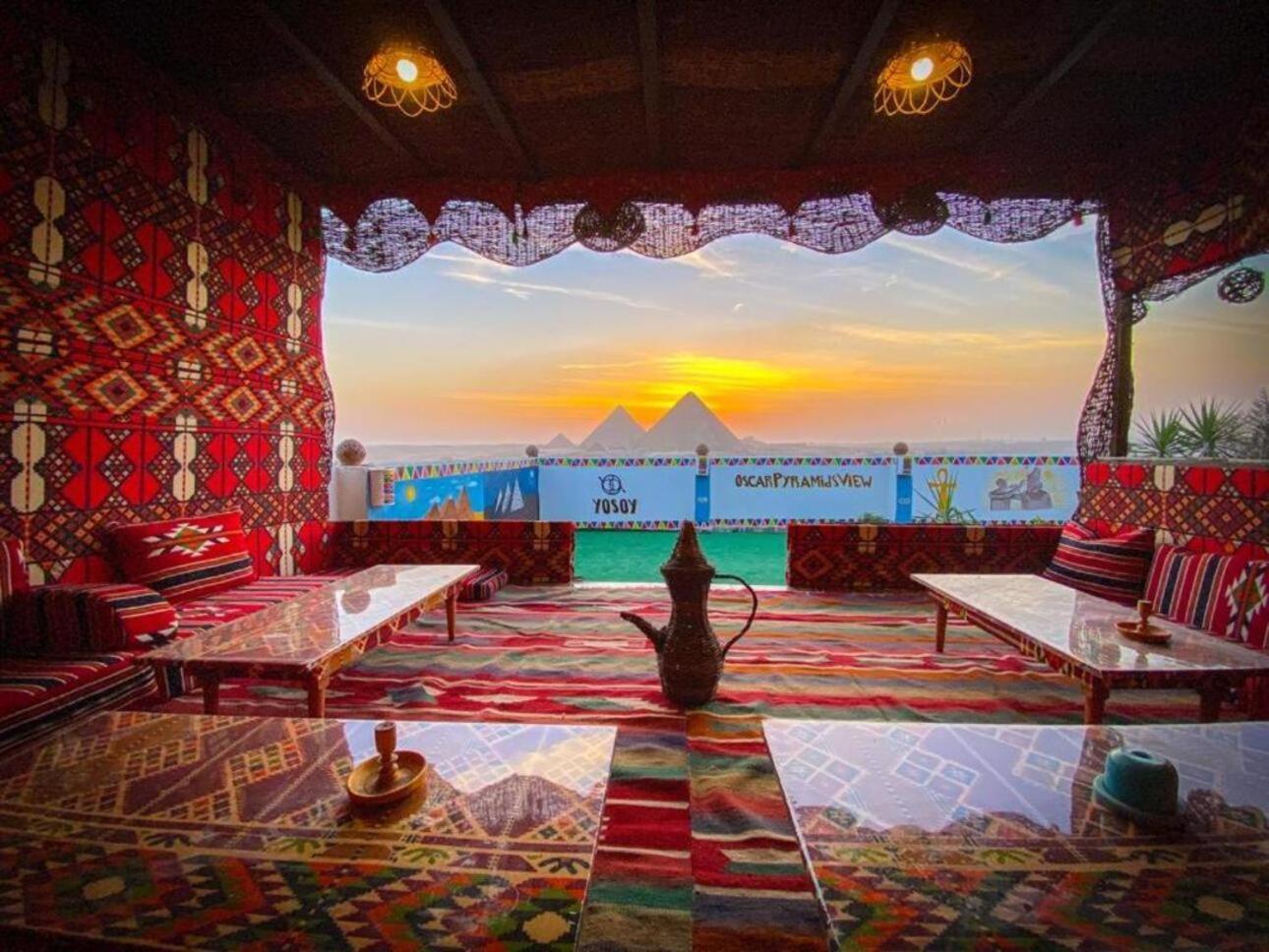 Oscar Pyramids View Otel Nazlet el-Sîsi Dış mekan fotoğraf